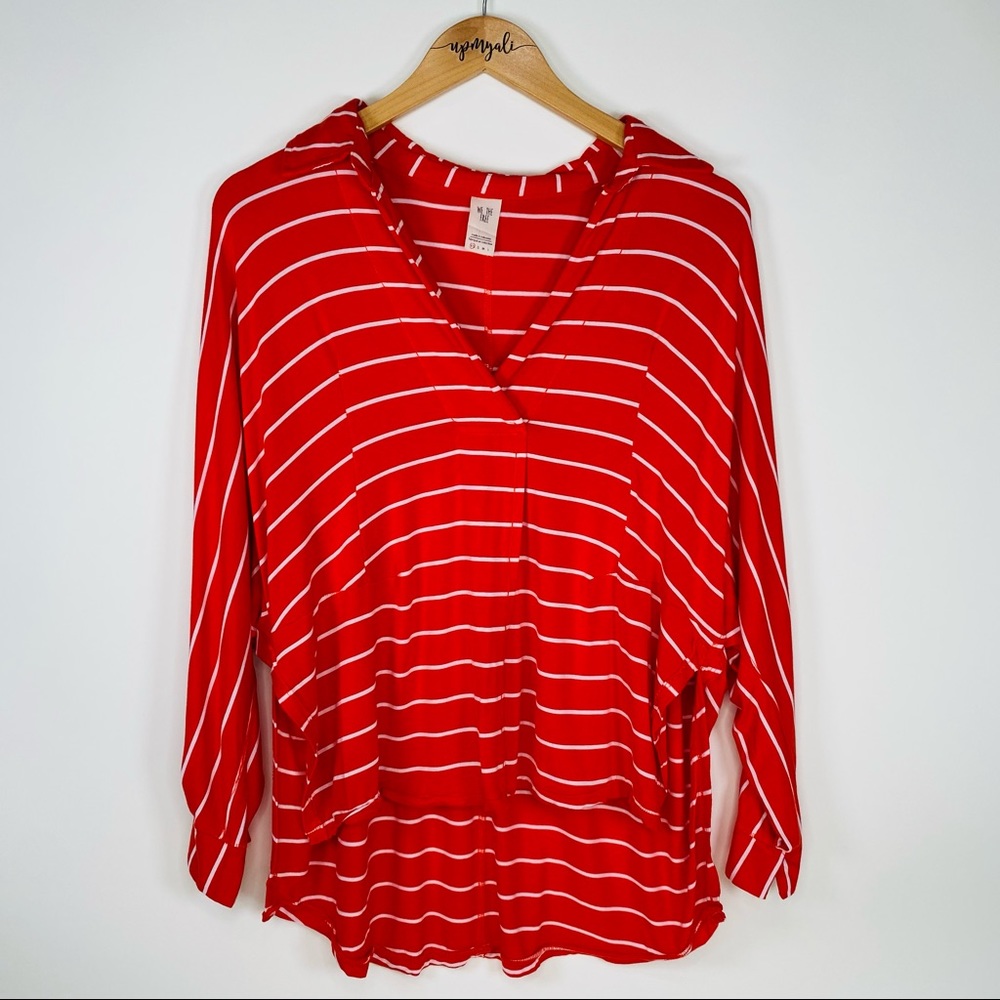 Free People We The Free Can't Fool Me Oversized Boho Striped Top Orange Size XS